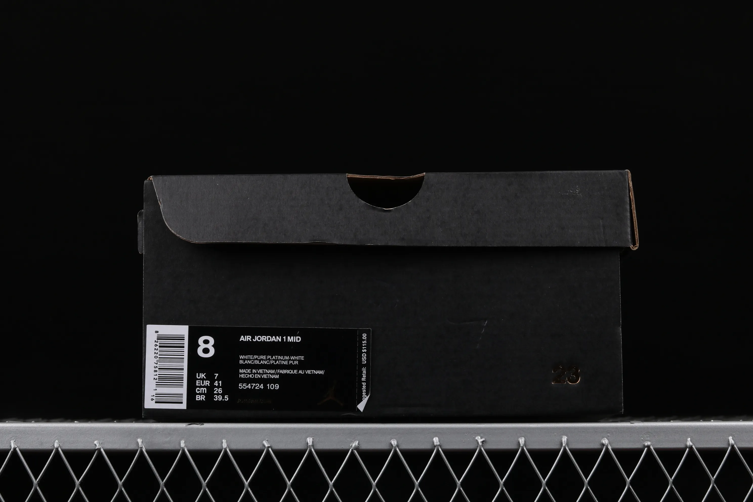 All Categories Air Jordan Jordan Series Basketball Shoes Air Jordan 1 Mid Air Jordan 1 Mid All White China Full First Layer Authentic Standard 554724-109